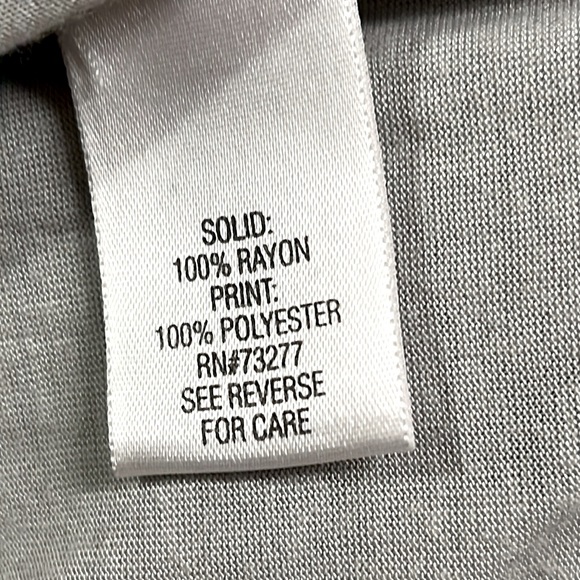 🌸3/$25 Simply Vera Wang Drape Neck Mixed Media Layered Ruched Tunic Top, Size S - Picture 8 of 12